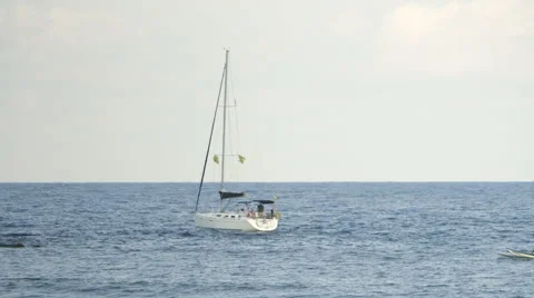 Sailing in a Boat Stock Footage 49719505