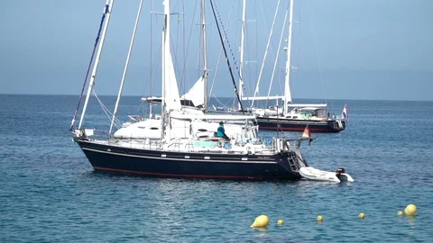 Sailing boat Stock Footage 127869080