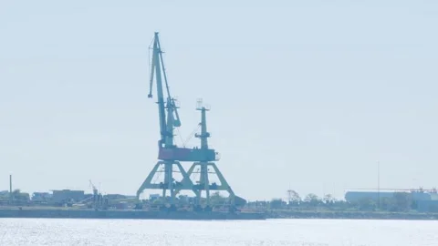 Sailing boat in a harbor Stock Footage 291387465