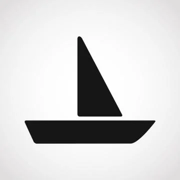 Sailing boat icon. Stock Illustration