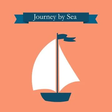 Sailing boat icon Stock Illustration