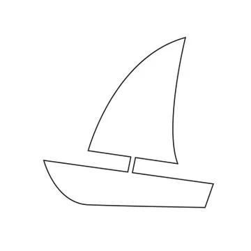 Sailing boat icon vector illustration Stock Illustration