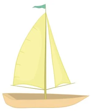 Sailing boat Stock Illustration
