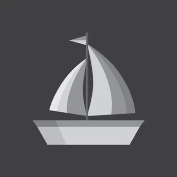 Sailing boat Stock Illustration