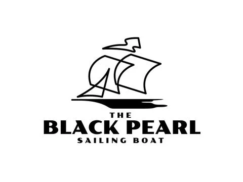 Sailing boat logo design template Stock Illustration