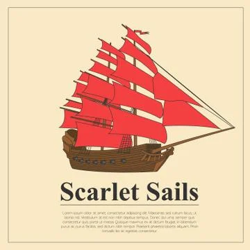 Sailing boat logo. Vector logo template and badge Stock Illustration