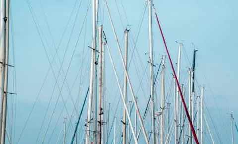 Sailing Boat Masts Stock Photos