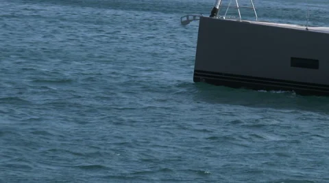 Sailing boat navigating Stock Footage 62565873