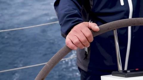 Sailing boat in navigation Stock Footage 157561589