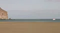 Sailing boat parked in Fuerteventura sea (Canary Islands) HD Footage