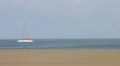 Sailing boat parked in Fuerteventura sea (Canary Islands) HD Footage