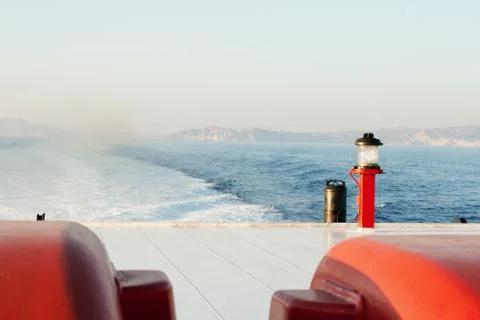 Sailing on a boat Stock Photos