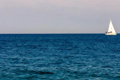 The sailing boat 스톡 사진