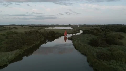 Sailing Boat Reflections Stock Footage 272765124