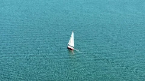 Sailing boat on the sea Stock Footage 311570409