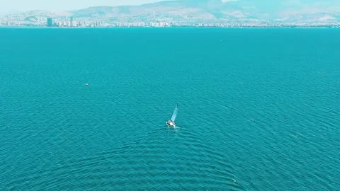 Sailing boat on the sea Stock Footage 311570490