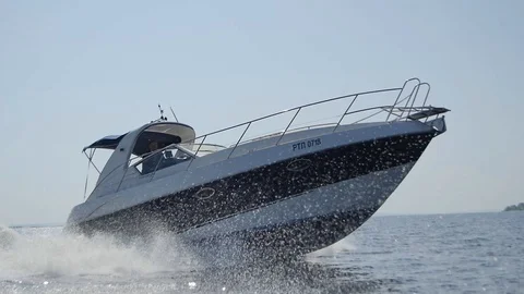 From the Sailing Boat the Sun is Reflected Video stock 87971941