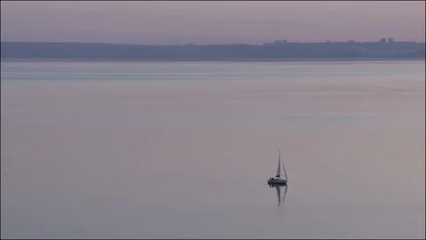 Sailing boat (time lapse) Stock Footage 98264450