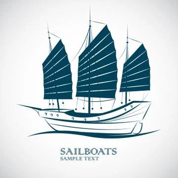 Sailing boats Stock Illustration