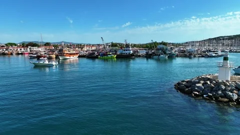 Sailing boats in the marina Stock Footage 292828056