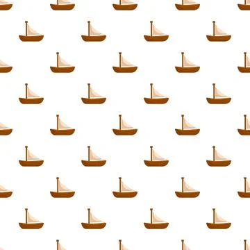 Sailing boats pattern forming seamless repeating background イラスト素材