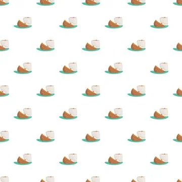 Sailing boats repeat pattern on white background Illustrazione stock