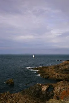Sailing Brittany Stockfoto's