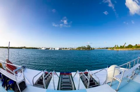 Sailing in the Caribbean Stock Photos