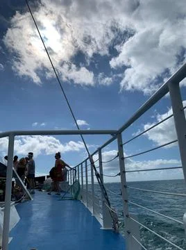 Sailing in Caribbean Stock Photos