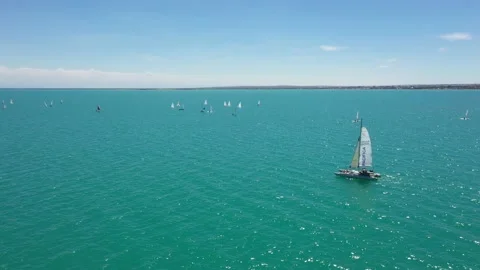 Sailing catamaran Stock Footage 232470534