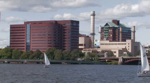  Sailing on the Charles River Stock Footage 270304