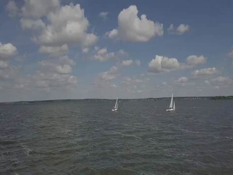 Sailing competition / Yachts Stock Footage 77338156