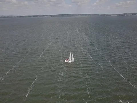 Sailing competition / Yachts Stock Footage 77338299