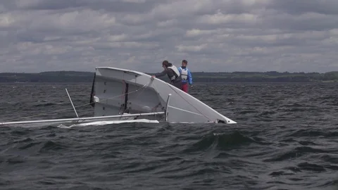 Sailing Competition / Yachts Stock Footage 85759595