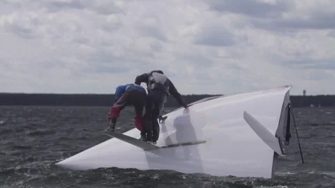 Sailing Competition / Yachts Stock Footage 85759605