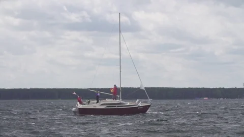 Sailing Competition / Yachts Stock Footage 85759927