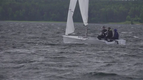 Sailing Competition / Yachts Stock Footage 85760159