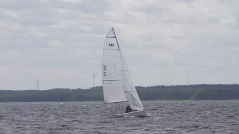 Sailing Competition / Yachts Stock Footage 85760245