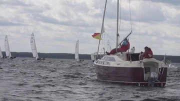 Sailing Competition / Yachts Stock Footage 85760456