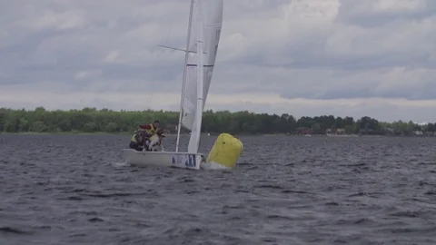 Sailing Competition / Yachts Stock Footage 85760666