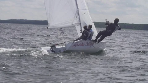 Sailing Competition / Yachts Stock Footage 85761310