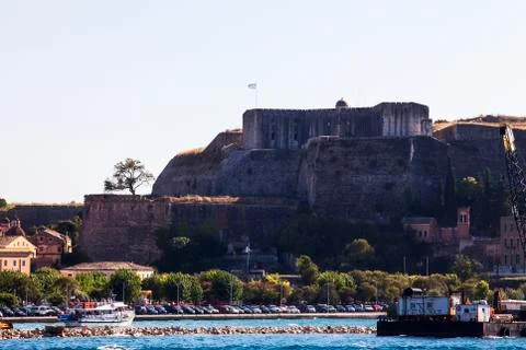 Sailing to corfu, greece Stock Photos