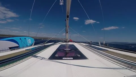 Sailing in croatia Stock Footage 251589996