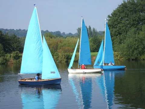 Sailing Dinghies. Stock Photos