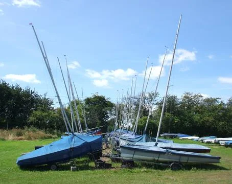 Sailing Dinghys. Stock Photos