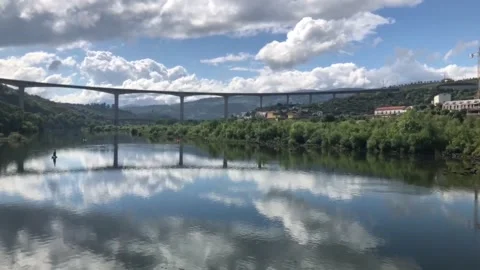 Sailing down the River Douro to Porto Stock Footage 220370349