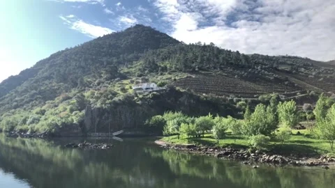 Sailing down the River Douro to Porto Stock Footage 220370356