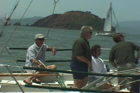 SAILING DOWNWIND Stockbeeldmateriaal 124923