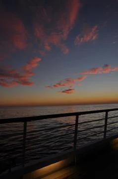 Sailing in the evening Stock Photos