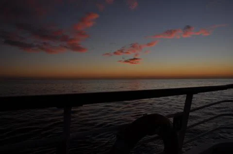 Sailing in the evening Stock Photos